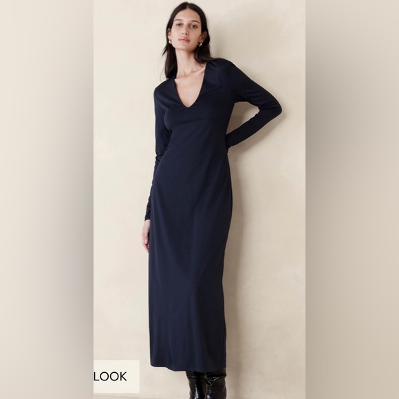 BANANA REPUBLIC LOLA JERSEY MAXI DRESS - Picture 3 of 7